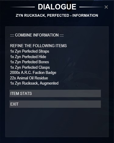 Zyn Rucksack, Perfected. Making Info
